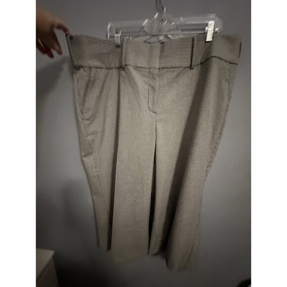 Lane Bryant The Perfect Drape Wide Leg Capri Size 22 Black and White Checkered - Picture 1 of 7